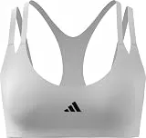 adidas Women's Optime Workout Strappy Light Support Bra, White, M