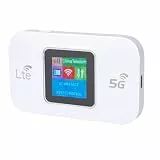 VBESTLIFE Mobiler 5G-Hotspot-Router, Tragbares Hochgeschwindigkeits-WLAN mit 300 Mbit/s und SIM-Kartensteckplatz, WPA2-Verschlüsselung, für Reisen Im Freien, für Europa, Asien, Afrika