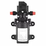 Druckwasserpumpe 12V, Wasserpumpe Camping, Boot Wasserpumpe Elektrisch, Micro Diaphragm Pump, Selbstansaugende, 160Psi Hochdruckpumpe für Wohnwagen-Campingboote
