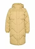 QS Wattierter Mantel mit Steppung und Kapuze goldgelb L