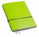 A7 und 7 mm dünn! Revolutionäres, kleines X17- Adressbuch ! Recyceltes Leder, grün; Innen: 1 Adressheft und einem Lesezeichenband, austauschbar=nachhaltig! Made in Germany, 17 Jahre Garantie*