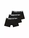 TOM TAILOR Denim Herren 1038850 Trunk Hipster Boxershorts im Triple-Pack mit Stretch, 29999-Black, XL (3er