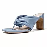L37 HANDMADE SHOES Heeled Sandals SUSANNA, Blue, 41