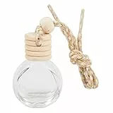 Tomedeks 2 PCS 10ml Auto Parfüm Flasche Leer, Auto Aromatherapie ätherisches Öl Diffusor Flasche Leer, Lufterfrischer Duft Diffusor für Auto Zuhause Büro(rund) ，Verwendbar für Auto duft