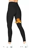 LYRIKER Thermoleggings Damen Gefüttert Thermo Sport Leggings mit Fleece Winter Thermoleggins