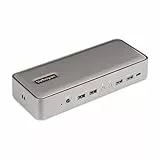 StarTech.com Dual Monitor USB-C KVM Dockingstation für Zwei Laptops, 2x 4K 60Hz DisplayPort Dock/KVM Switch, 5x USB, 90W/45W Power Delivery für zwei Notebooks, Windows/macOS (129UE-USBC-KVM-DOCK)