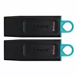 Kingston DataTraveler Exodia DTX/64GB-2P USB-Stick 3.2 Gen 1 - mit Schutzkappe und Schlüsselring in mehreren Farben