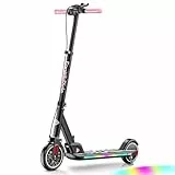 FanttikRide T9 Apex Elektroroller für Kinder, 1,3–1,7 m, 200 W Motor, LED Farblicht, Bluetooth-Musik, 12/16/20 km/h Digitalanzeige, höhenverstellbar, faltbar, bis zu 40 Minuten, Rosa (Ohne ABE)
