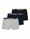 NAME IT Jungen Nkmboxer 3p Noos Unterhose, Black 1, 134-140 EU