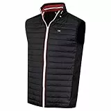 Calvin Klein Herren Hybrid CK Insulate Leichte Weste - Schwarz/Rot - L