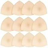 InnoHHustle 6 Paar Bikini Einlagen Push Up Schwamm BH Sponge BH Insert Pads Dreieck-BH-Einlagen für Frauen, BH-Pads, BH-Polsterung, Herausnehmbare Sport-BH-Pads, Atmungsaktive