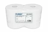 Funny Jumbo - Toilettenpapier 2 lagig hochweiß, Durchmesser circa 25 cm, 1er Pack (1 x 6 Stück)