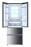 Haier B3FE742CMJW Kühl-Gefrierkombination/French Door / 70 cm Breite / 458 Liter/Wasserspender/Total No Frost/MyZone Pro/Humidity Zone/ABT, Edelstahllook
