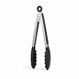 STONELINE Küchenzange 27 cm Servierzange aus Edelstahl und Nylon, Mehrzweckzange Grillzange hitzebeständig zum Kochen Grillen Wenden Servieren, für Küche Grill Beschichtete Töpfe Pfannen