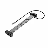 Hama USB C Docking Station, 12 Ports (4X USB A, 2X USB C Daten, 1x Monitor+Daten,1x Power, 2X HDMI, LAN/Ethernet, 3,5mm Audio/AUX, MST, 4K, für Monitor, Festplatte etc.)