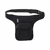 Kunst und Magie Kinder Goa Schulter Bauchtasche Gürteltasche Bauchgurt Hippie PSY Sidebag für Kids, Farbe:Black/Schwarz
