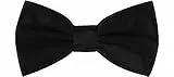 Ladeheid Fliege Kinder Jungen mit einstellbarem Band für Anzug festlich Kinderfliege Mode für Jungs MJ (10cm x 5cm, Black13)