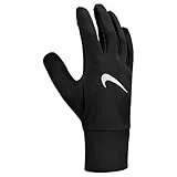 Nike Herren Therma-Fit Fleece Handschuhe Running Training Fitness Winter Sporthandschuhe warm, Black/White, M