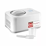 TZS First Austria Eismaschine | 1,5L | Kompressor | Entnehmbarer Edelstahl Behälter | Rezeptheft | LCD-Bildschirm | Eiscreme & Joghurt | Kühlhaltung