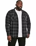 Urban Classics TB297 Checked Regular Fit Herren Freizeit Hemd,Mehrfarbig (blk/cha), X-Large