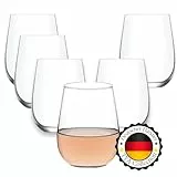 TYA I Premium Trinkgläser Groß 475ml, 6er Set%100 BLEI FREI Water Glasses, Weinglas, Wassergläser Spülmaschinenfest Coktailgläser Wasserglas Groß Weingläser Trinkglas Caipirinha Gläser Groß
