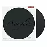 THAKKER Acrylic Mat Satin Black - 12' Plattentellerauflage aus gehärtetem Acrylglas | reduziert Schwingungen | verbessert das Klangbild | seidenmatte Oberflächenveredelung | Ø 300mm | Schwarz