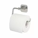 Tiger Colar Toilettenpapierhalter zum Kleben, Edelstahl poliert, mit integrierter Klebefolie zur Montage ohne Bohren, 1314030346, 10 x 14.6 x 3.4 cm