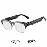 TOOBUR AI Smart Glasses mit 8MP Kamera, 1080P Anti-Shake HD Video, 2 Paar Linsen, Echtzeitübersetzung & Sprachassistent, Bluetooth-Anrufe & Offene-Ohr-Audio für Vlogging, Reisen & Meetings