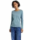 Street One Damen 3228387 Basic Langarmshirt, Glacier Blue, 44