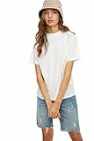 Trendyol Damen Trendyol steile Kragen grundlegend gestricktes T-Shirt T-Shirt, White, XL