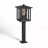 LEDKIA LIGHTING Wegeleuchte Oberfläche Außen 50cm rostfreier Stahl Awala Schwarz