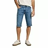 Pepe Jeans Herren Straight Shorts, Blau (Denim-Ee5), 33W