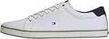 Tommy Hilfiger Herren Vulcanized Sneaker Schuhe, Weiß (White), 44 EU