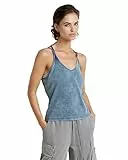 G-Star RAW Women's Tops Indigo Spaghetti Strap Tank top wmn, Blau (Sun Faded Indigo D24518-D643-B503), L