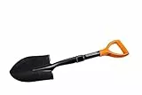 BLACK+DECKER Schaufel - 67 cm - 800 GR - Rostfrei - Kopf aus Karbonstahl und Stiel aus Glasfaser - Schwarz