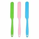 Cabilock 3 Stück Silikon Waxing Spatel Wiederverwendbare Flexible Wachs Sticks Applikatoren mit Aufhängeöse Hautfreundlich für Haarentfernung an Händen Füßen und Körperstellen