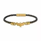 Police Batarang PEA00347 Lederarmband für Herren, One Size, Silber, Kein Edelstein