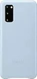 Samsung Leather Smartphone Cover EF-VG980 für Galaxy S20 | S20 5G Handy-Hülle, echtes Leder, Schutz Case, stoßfest, premium, blau