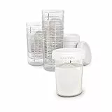 Suavinex, Muttermilchbehälter, Schraubdeckel, luftdicht, Skala, Markierungsbereich, mikrowellengeeignet, spülmaschinenfest, gefriergeeignet (10 x 180 ml)