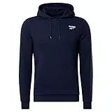 Reebok Herren Identity French Terry Logo Kapuzenpullover, Vector Navy, S EU