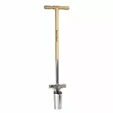 Kent & Stowe Langstiel Zwiebelpflanzer – Blumenzwiebel-Pflanzer aus Edelstahl, Zwiebel-Stecher mit Stiel aus Esche, Länge: 101 cm