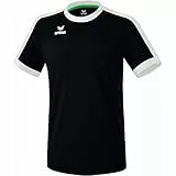 Erima Unisex Erwachsene Retro Star Trikot (3132125), schwarz/weiß, L