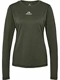 newline Women's nwlBEAT Poly LS Tee Woman Shirt, Beluga, S