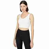 LOS OJOS V-Neck Sport BH - Medium Support gepolsterter Sport-BH für Damen