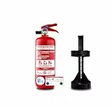 FireLoq 1kg Pulver Feuerlöscher für Brandklasse ABC mit 8A | 34B | C ergibt 2 LE Dauerdruck inkl. Prüfnachweis, Kfz-Halter und Manometer