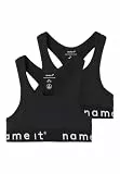 NAME IT Mädchen Nkfshort Top 2p Noos Unterhose, Black/Pack:w/ Black, 134-140 EU