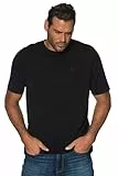 JP 1880 Herren große Größen Übergrößen Menswear L-8XL T-Shirt, Basic, Rundhals, gekämmte Baumwolle, bis 10 XL schwarz 4XL 702558130-4XL