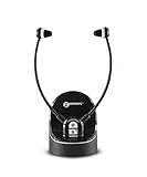 Geemarc CL7370 – Lautes kabelloses TV-Headset für Senioren und Hörgeschädigte – kann als persönlicher Hörer verwendet Werden, der Umgebungsgeräusche verstärkt, geringer bis Schwerer Hörverlust –