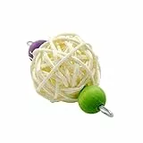 BCOATH 10stücke Papageien Spielzeug Aus Rattan Bissfeste Kugeln Für Wellensittiche Und Nymphensittiche Fördert Spiel Und Bewegung Sicheres Vogelspielzeug Für Kleine Vögel