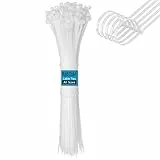 BIBTIM Pack of 100 Cable Ties 100mm Long x 2.5mm Wide Nylon Cable Ties UV Resistant Suitable for Home Garden Office Garage DIY Self Locking Multipurpose Nylon Cable Ties
